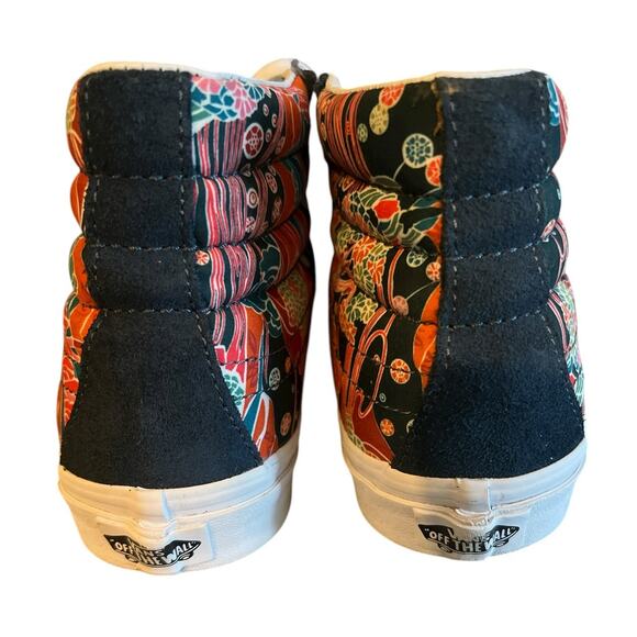 VANS Skate Hi Slim Liberty Sea Floral Sneakers in Multi Colors Men 6.5 Women 8 - Picture 4 of 7